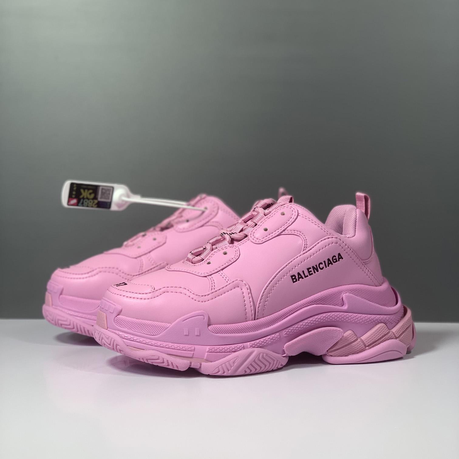 Balenciaga Triple S Sneaker In Pink Technical Material - DopestKickz