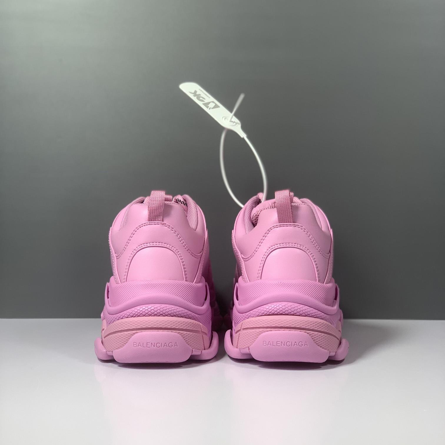 Balenciaga Triple S Sneaker In Pink Technical Material - DopestKickz