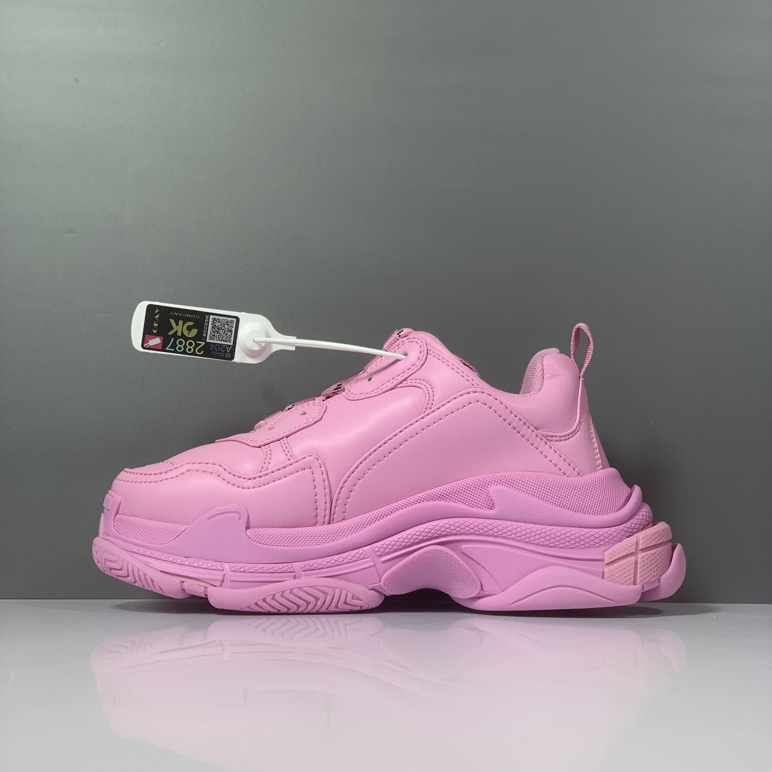 Balenciaga Triple S Sneaker In Pink Technical Material - DopestKickz