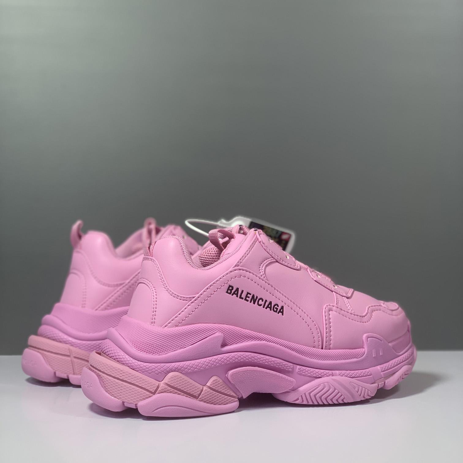 Balenciaga Triple S Sneaker In Pink Technical Material - DopestKickz