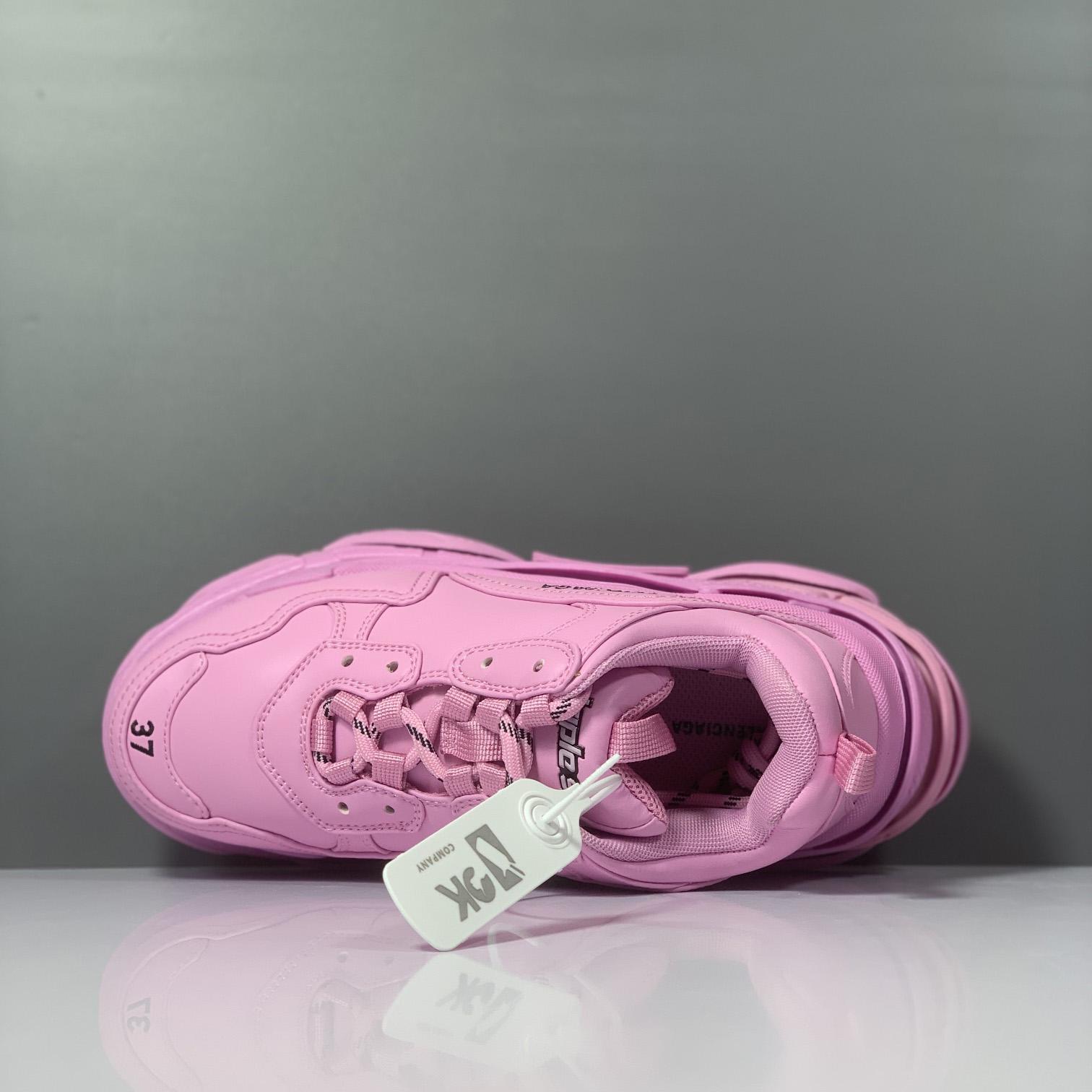 Balenciaga Triple S Sneaker In Pink Technical Material - DopestKickz