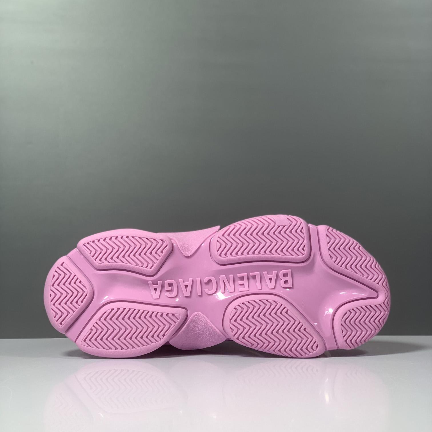 Balenciaga Triple S Sneaker In Pink Technical Material - DopestKickz
