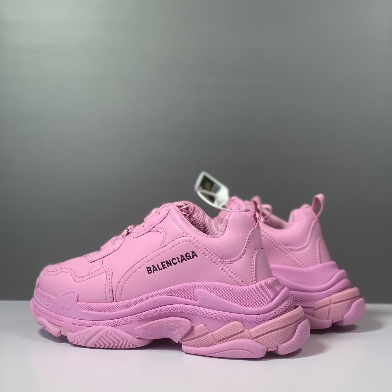 Balenciaga Triple S Sneaker In Pink Technical Material - DopestKickz