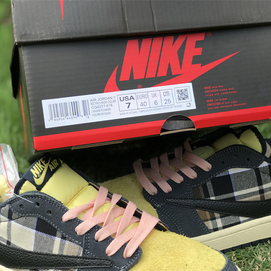 Fragment x Travis Scott x  Air Jordan 1 Low Sneaker  CQ4277-618 - DopestKickz