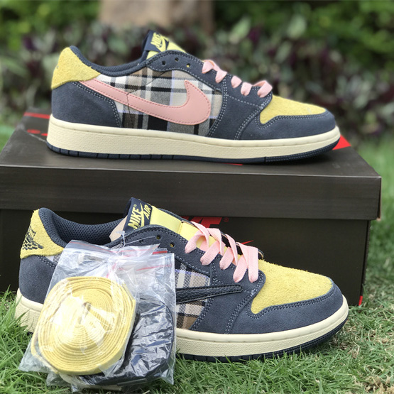 Fragment x Travis Scott x  Air Jordan 1 Low Sneaker  CQ4277-618 - DopestKickz