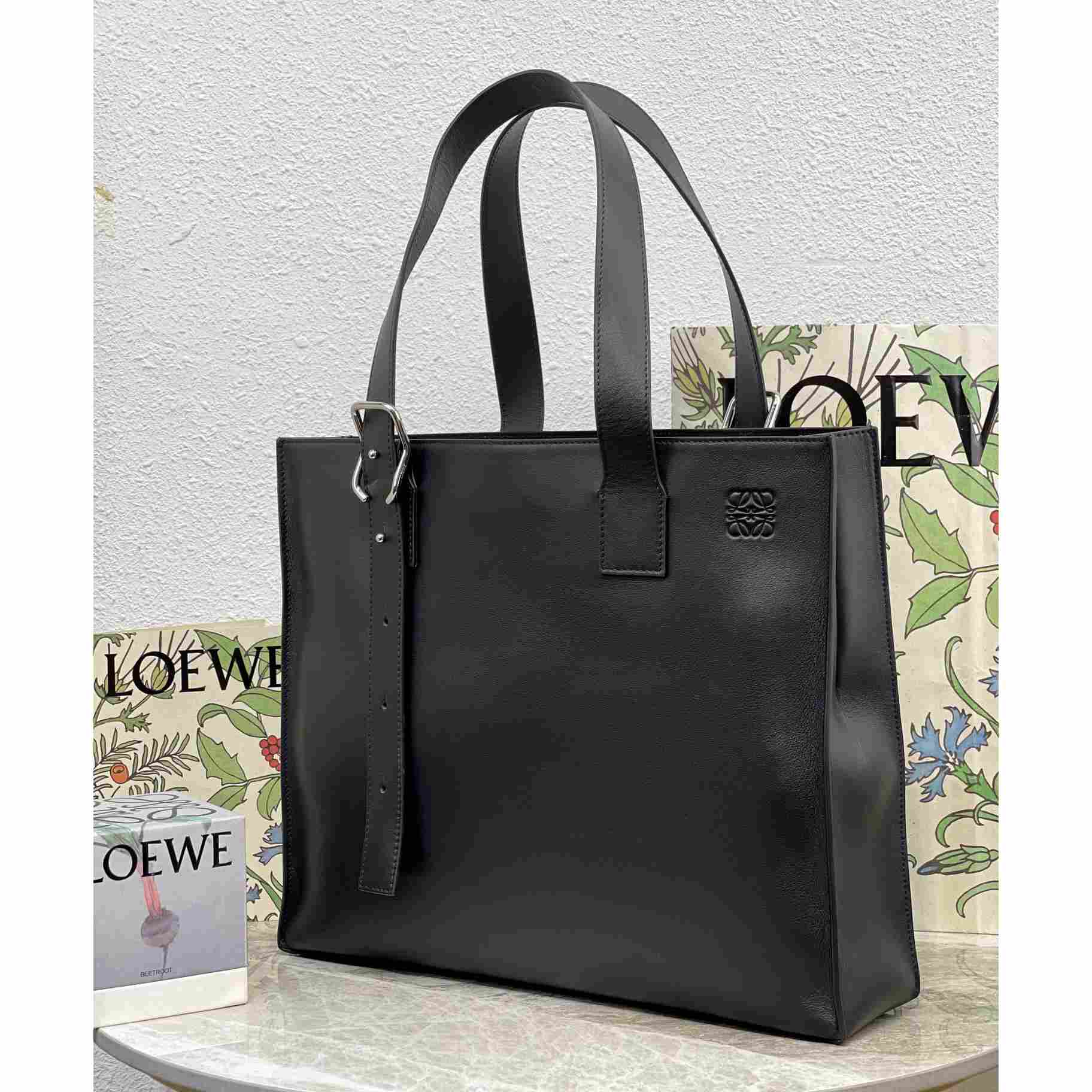 Loewe Buckle Horizontal Tote In Classic Calfskin(38.7-32.9-9.2cm) - DopestKickz
