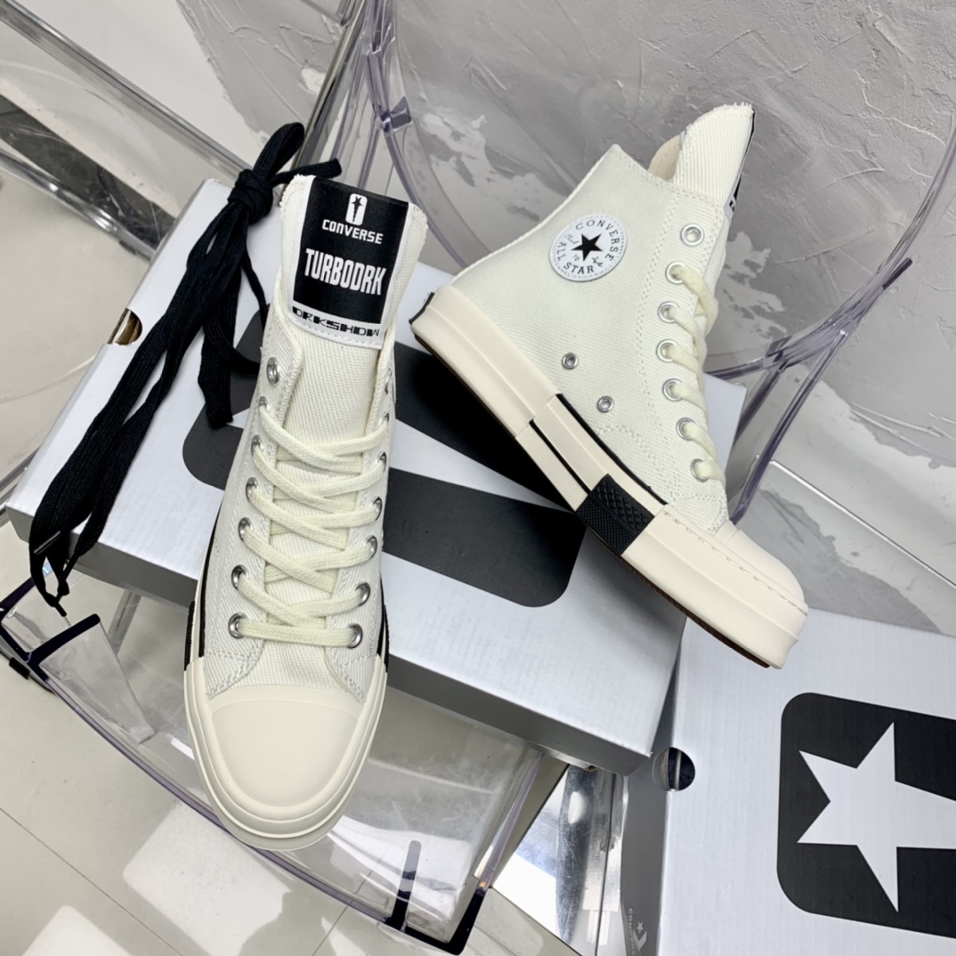 Rick Owensx Converse x  Drkshdw Drkstar Hi Sneakers - DopestKickz