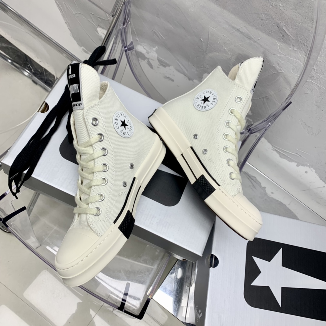Rick Owensx Converse x  Drkshdw Drkstar Hi Sneakers - DopestKickz