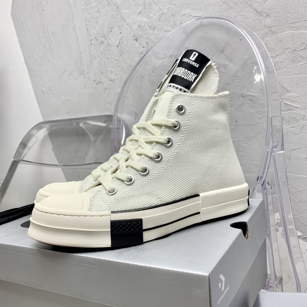 Rick Owensx Converse x  Drkshdw Drkstar Hi Sneakers - DopestKickz