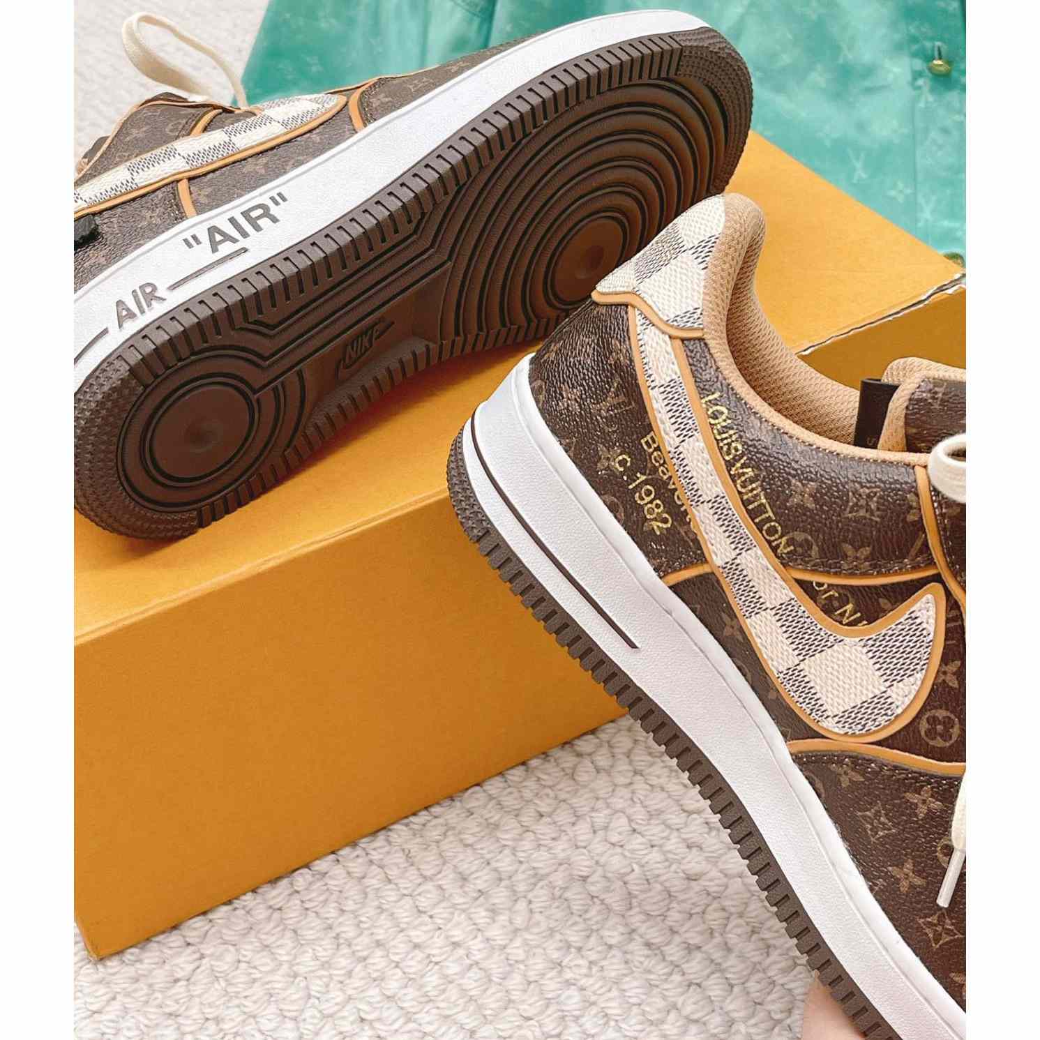 Louis Vuitton X Nike Air Force 1 Sneaker - DopestKickz