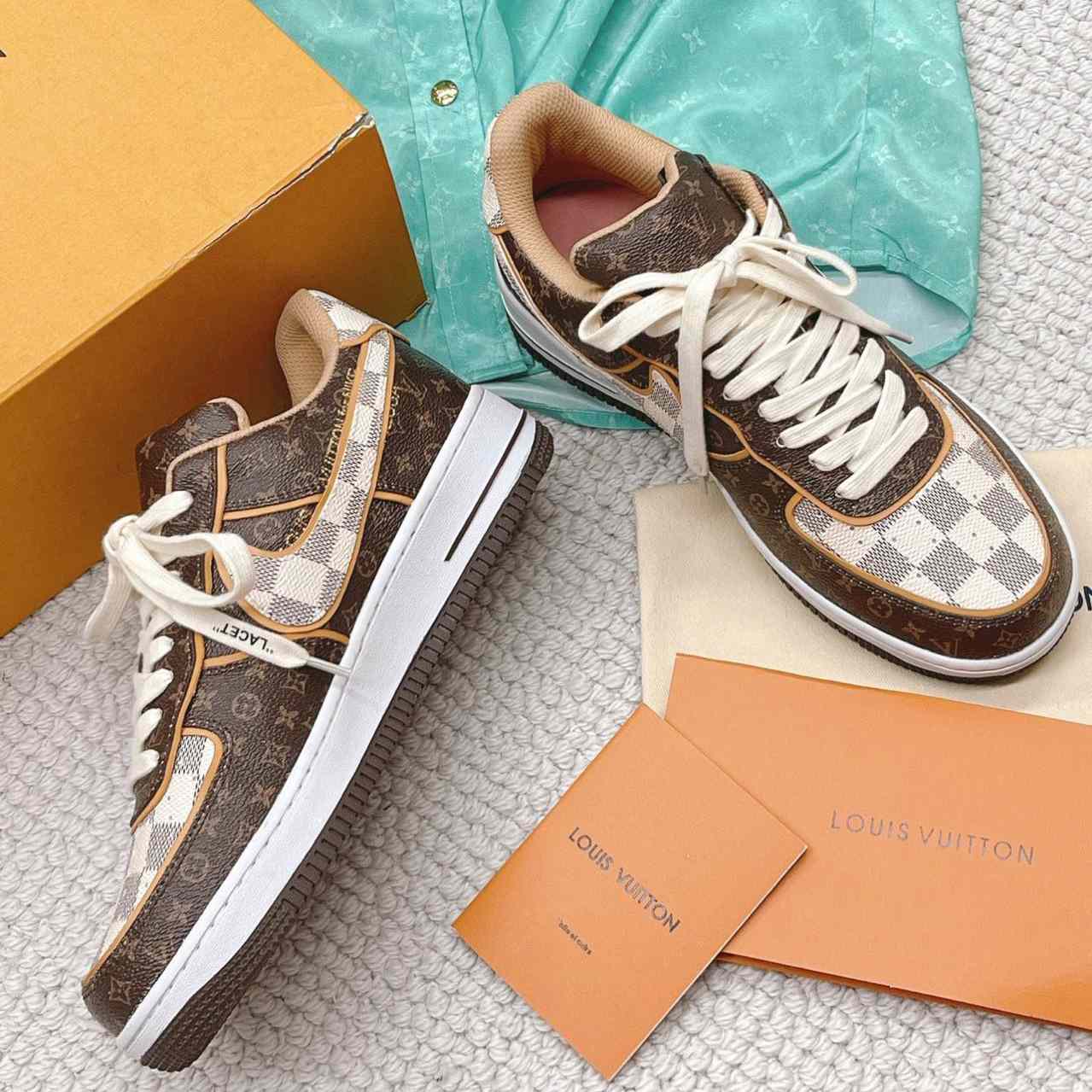 Louis Vuitton X Nike Air Force 1 Sneaker - DopestKickz