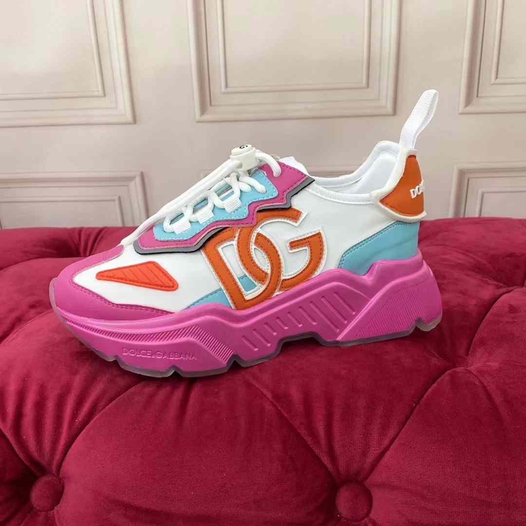 Dolce & Gabbana Mixed-Materials Daymaster Sneakers - DopestKickz