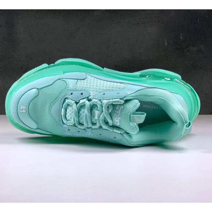 Balenciaga Triple S Clear Sole Sneaker In Light Blue Double Foam And Mesh - DopestKickz