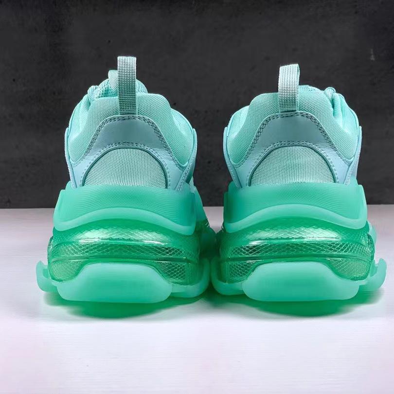 Balenciaga Triple S Clear Sole Sneaker In Light Blue Double Foam And Mesh - DopestKickz