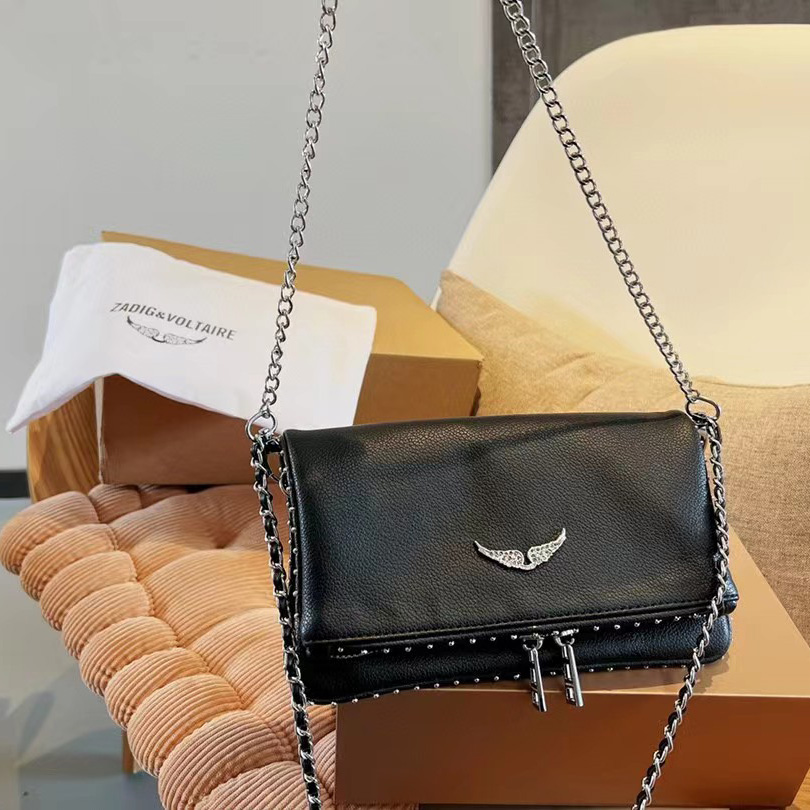 Zadig & Voltaire Shoulder Bag In Black(21-13-3cm) - DopestKickz