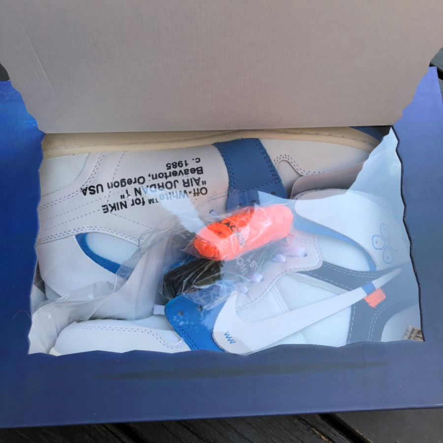 Off-White x Air Jordan 1 OW High Sneaker   50818-168 - DopestKickz