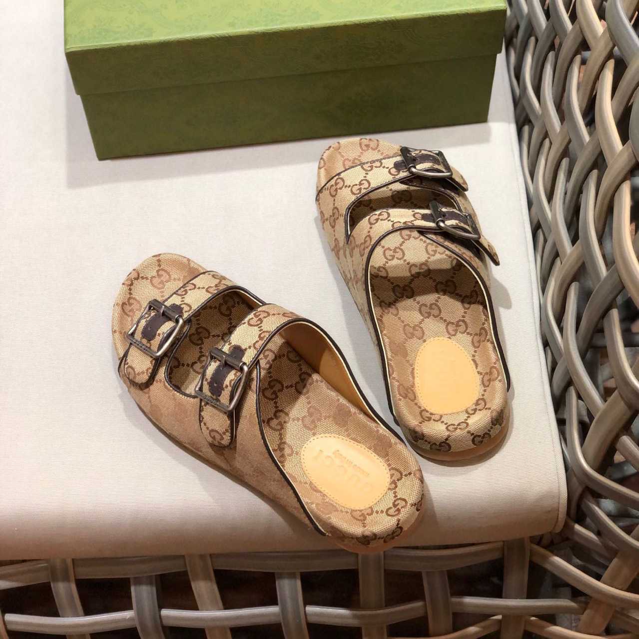 Gucci Men's Slide Sandal With Straps - DopestKickz
