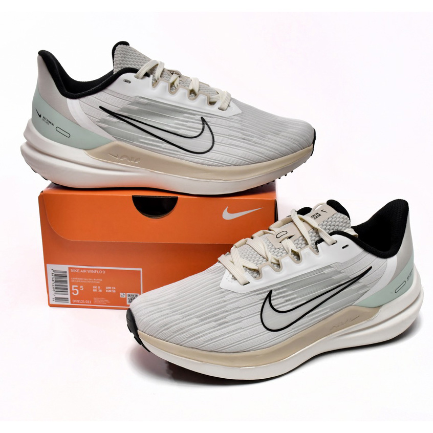 Nike Air Winflo 9 Light Grey Beige Light Green Sneaker      DV9121-011 - DopestKickz