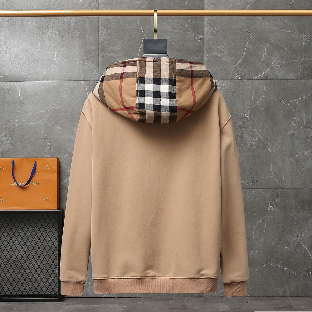 Burberry Check Hood Cotton Hooded Top - DopestKickz