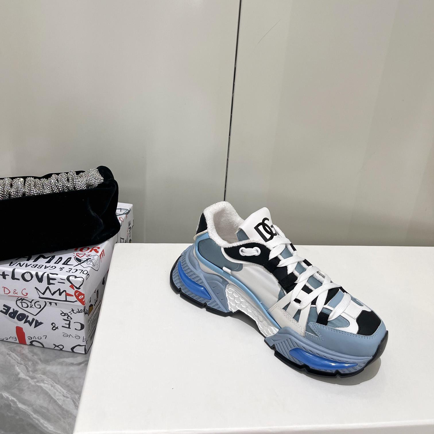 Dolce & Gabbana Mixed-Material Airmaster Sneakers - DopestKickz