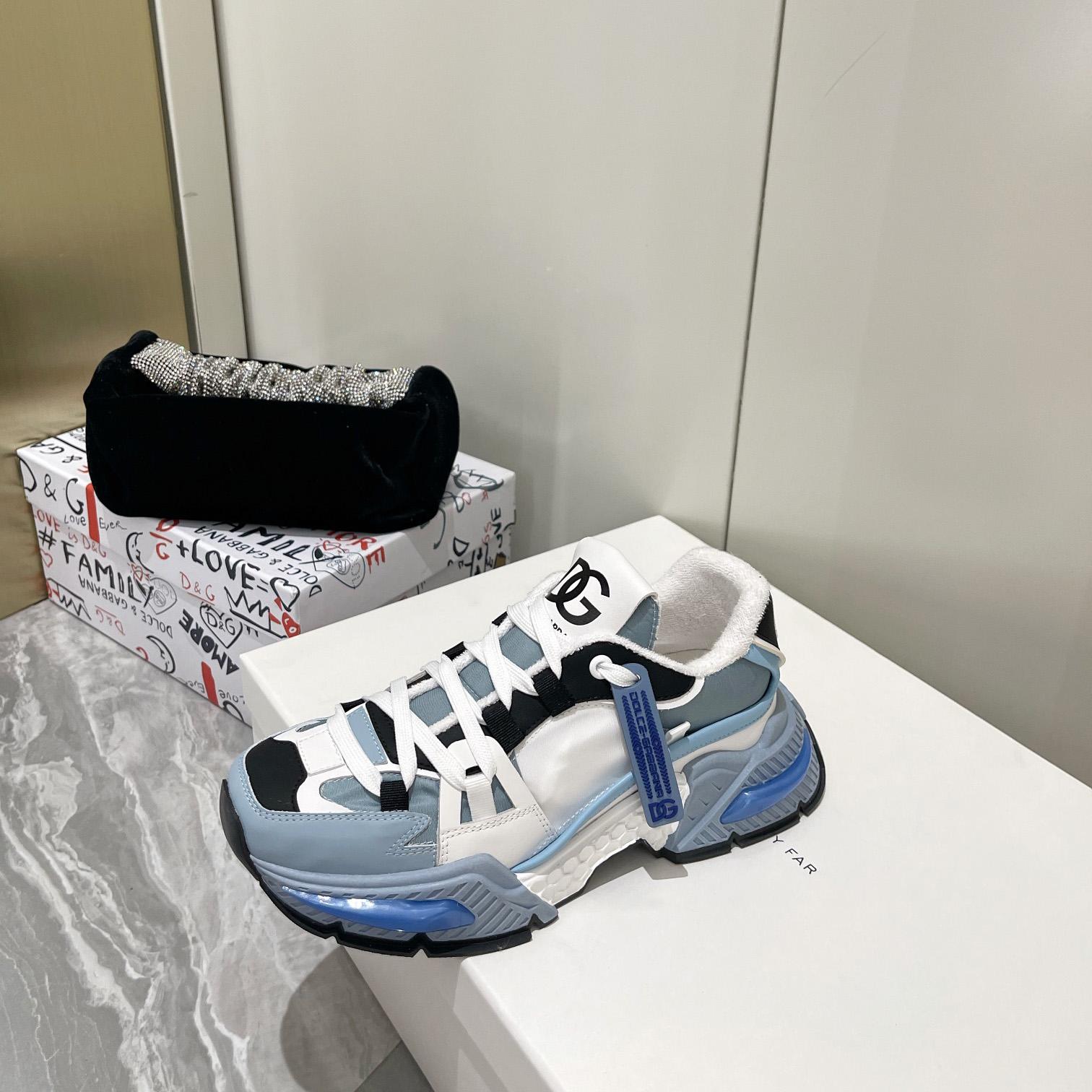 Dolce & Gabbana Mixed-Material Airmaster Sneakers - DopestKickz
