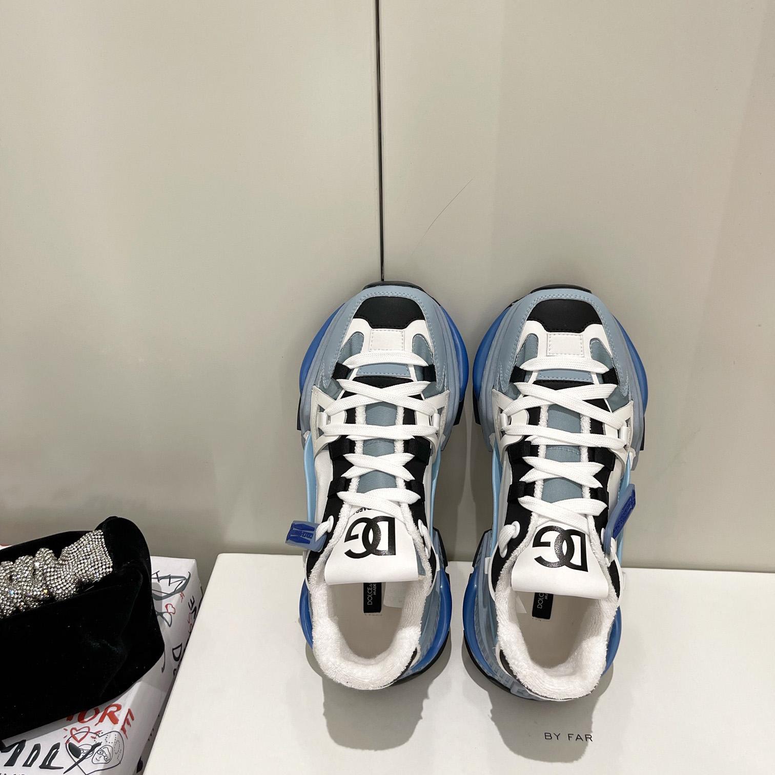 Dolce & Gabbana Mixed-Material Airmaster Sneakers - DopestKickz