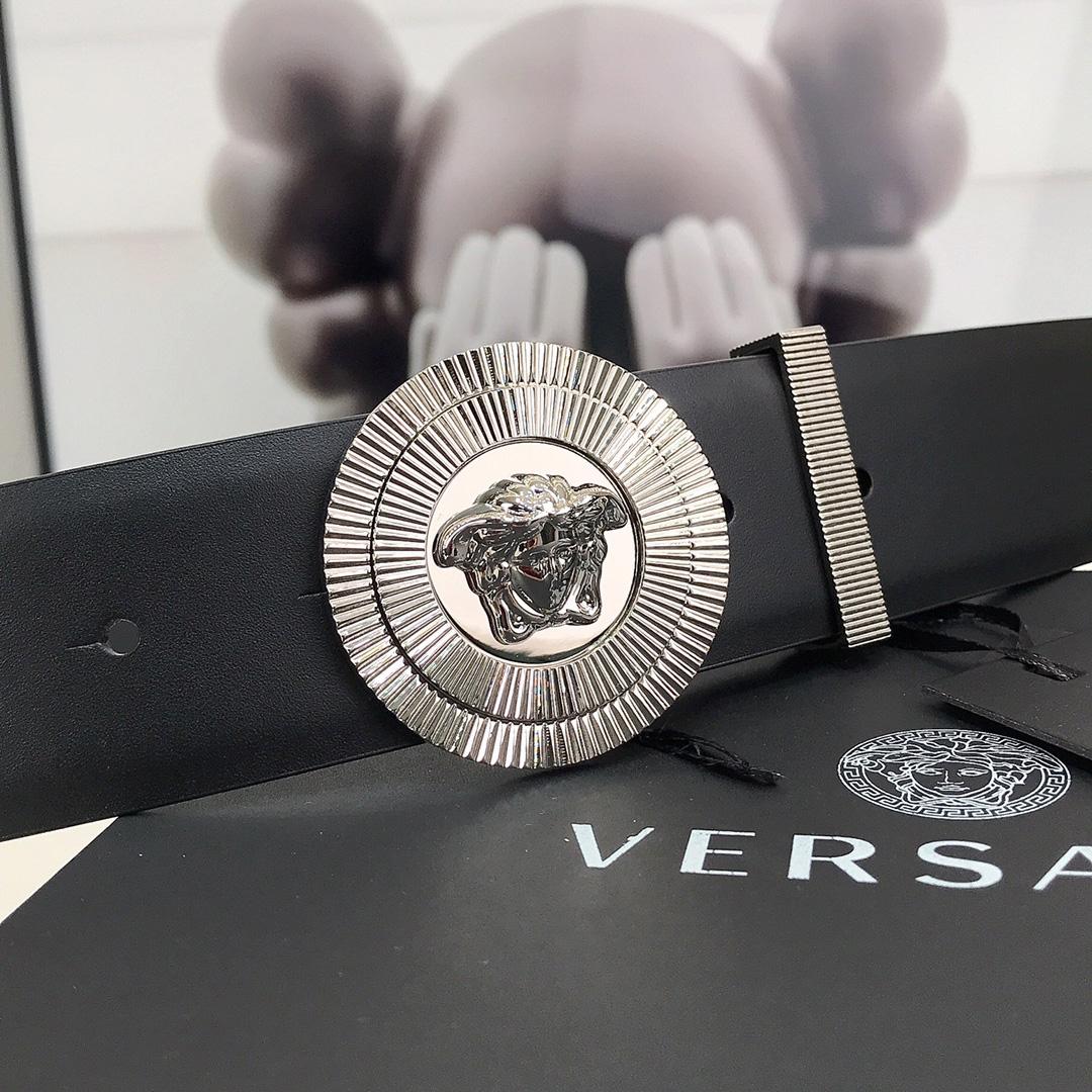 Versace Enamel Medusa Biggie Belt   40mm - DopestKickz