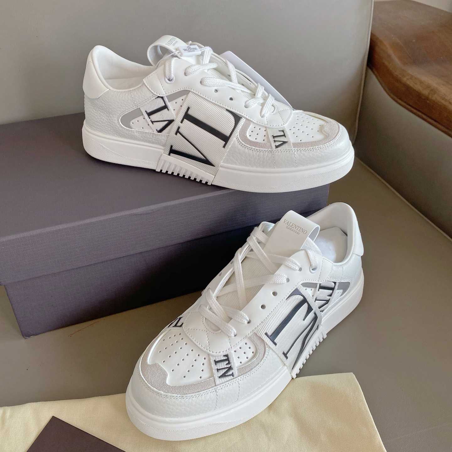 Valenti Low-Top Calfskin Vl7n Sneaker With Bands - DopestKickz