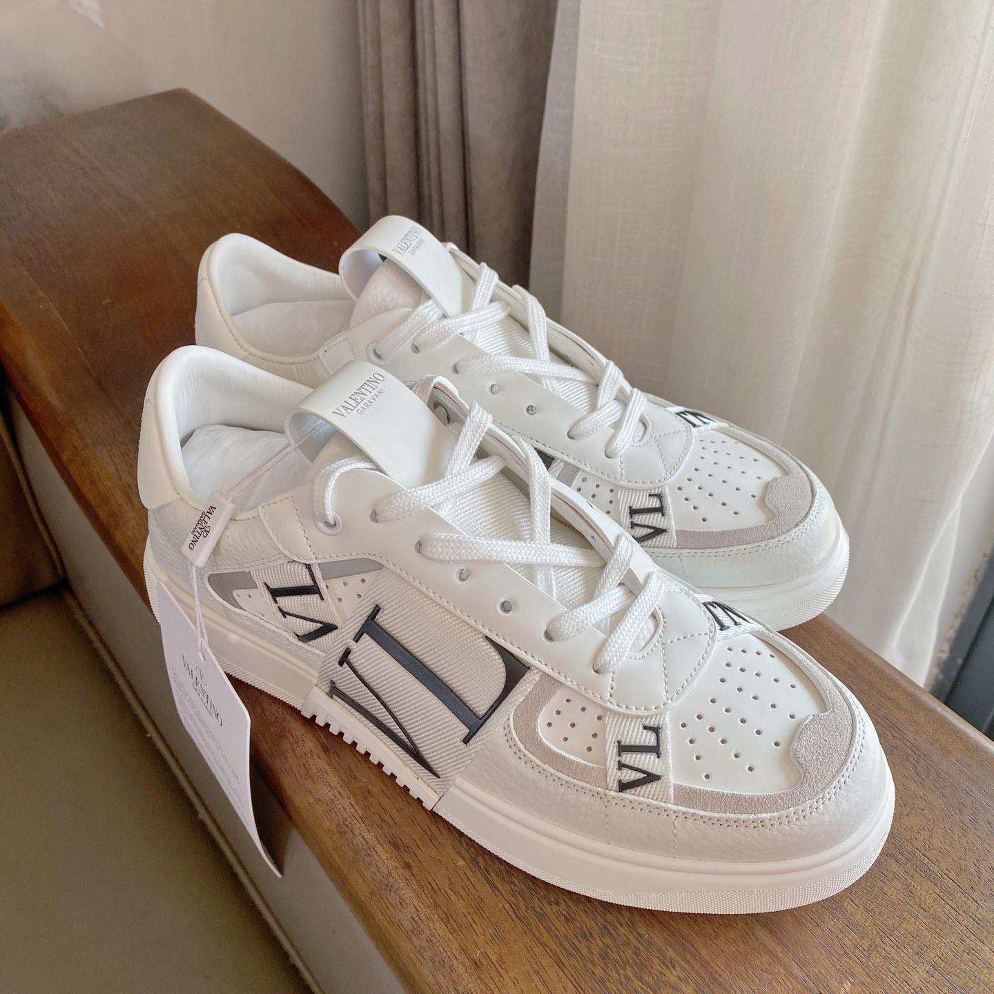 Valenti Low-Top Calfskin Vl7n Sneaker With Bands - DopestKickz
