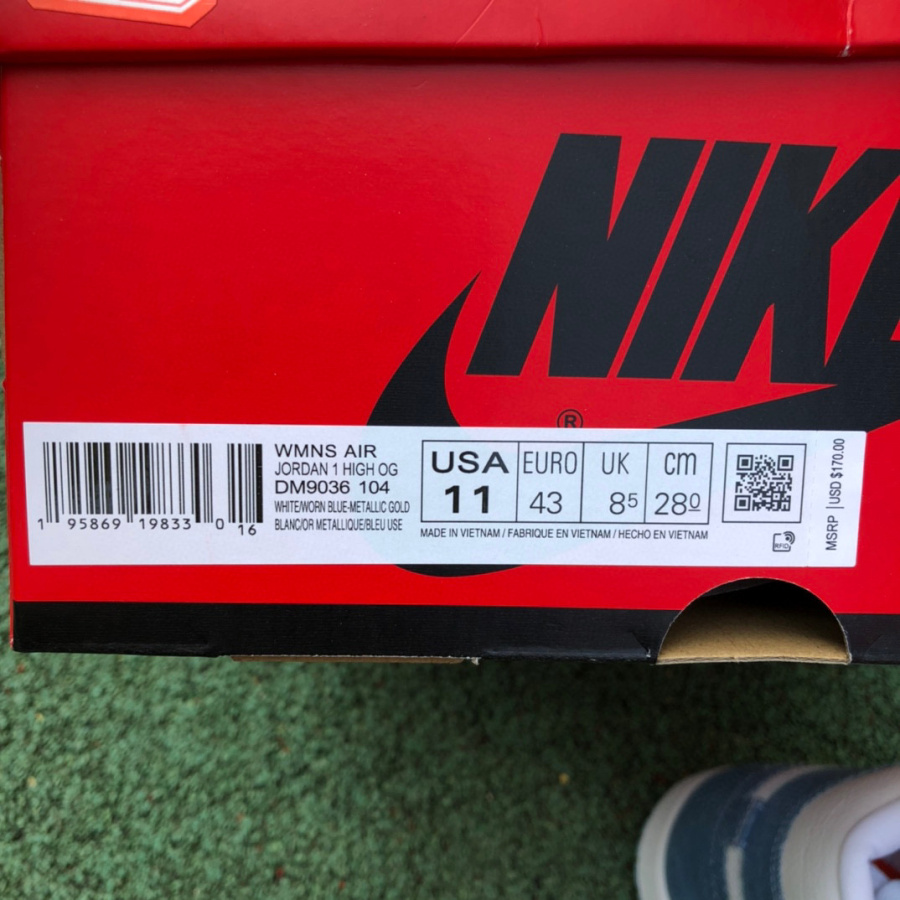 Air Jordan 1 High OG WMNS “Denim” Sneaker    DM9036-104 - DopestKickz