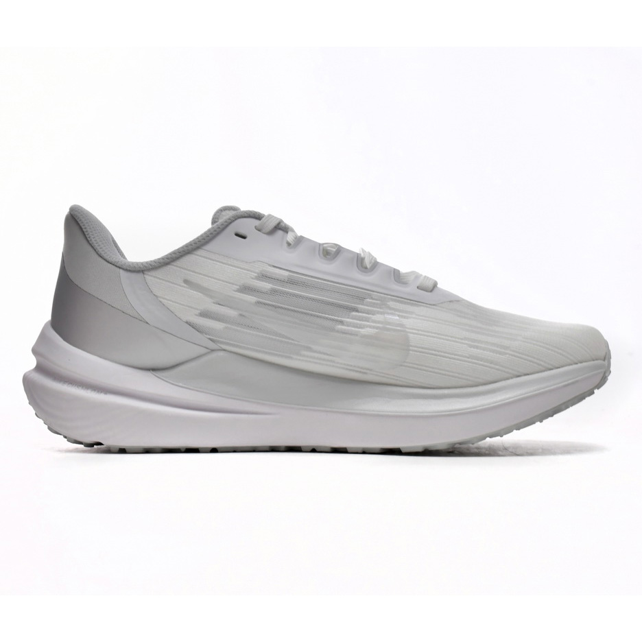Nike Air Winflo 9 White Metallic Silver Sneaker   DD8686-100 - DopestKickz