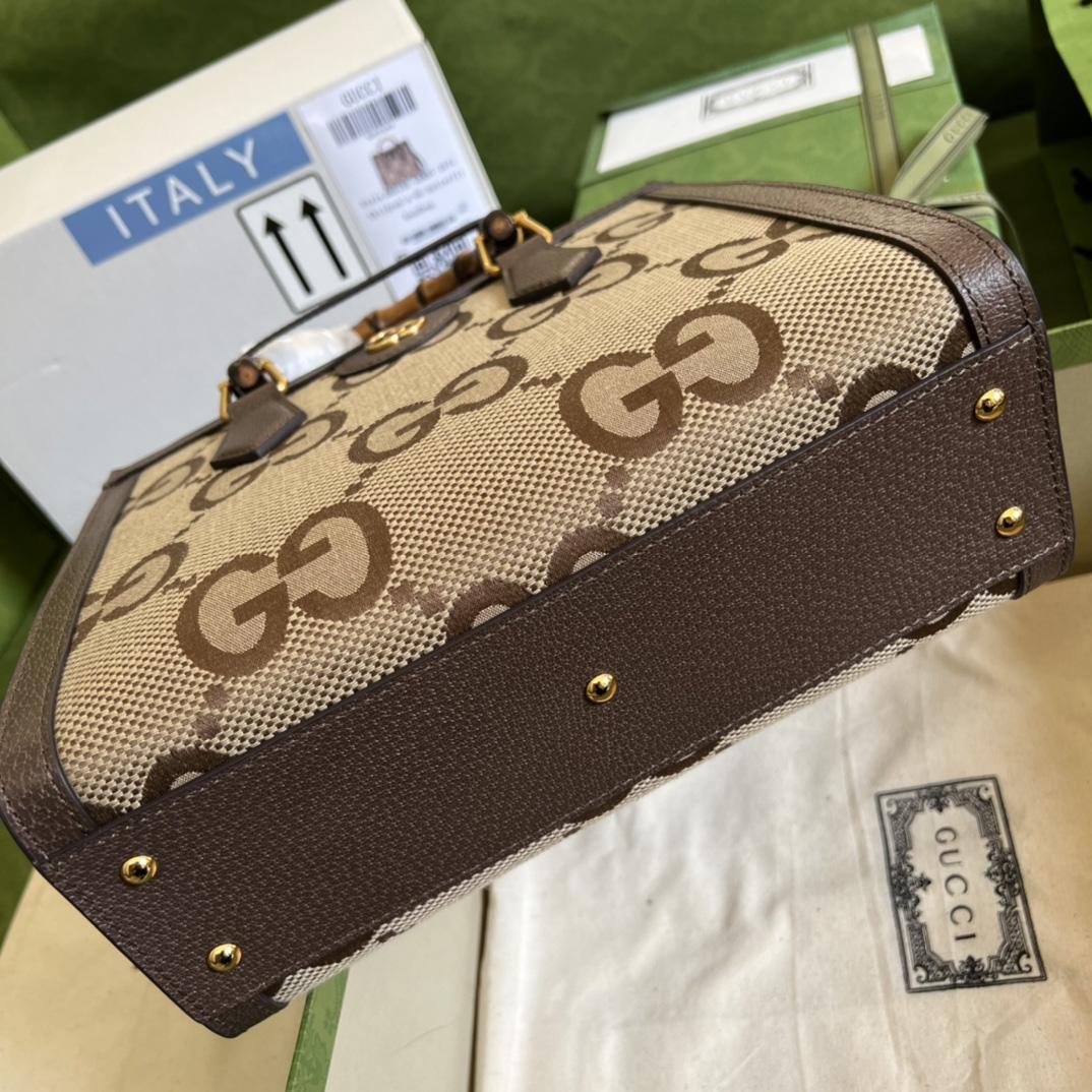 Gucci Diana Jumbo GG Small Tote Bag(27-24-11cm) - DopestKickz