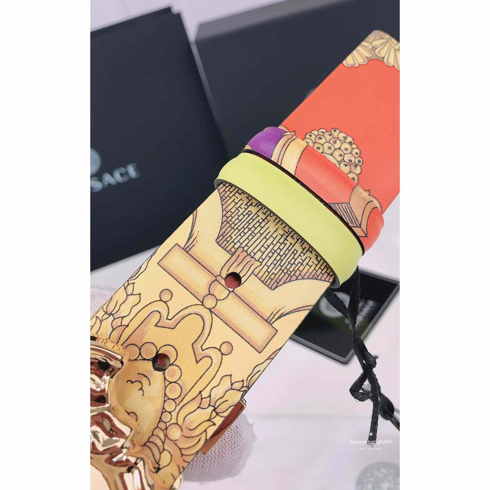 Versace La Medusa Le Pop Classique Reversible Belt   40mm - DopestKickz