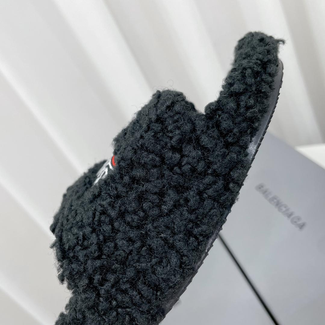 Balenciaga Furry Slide Sandal - DopestKickz