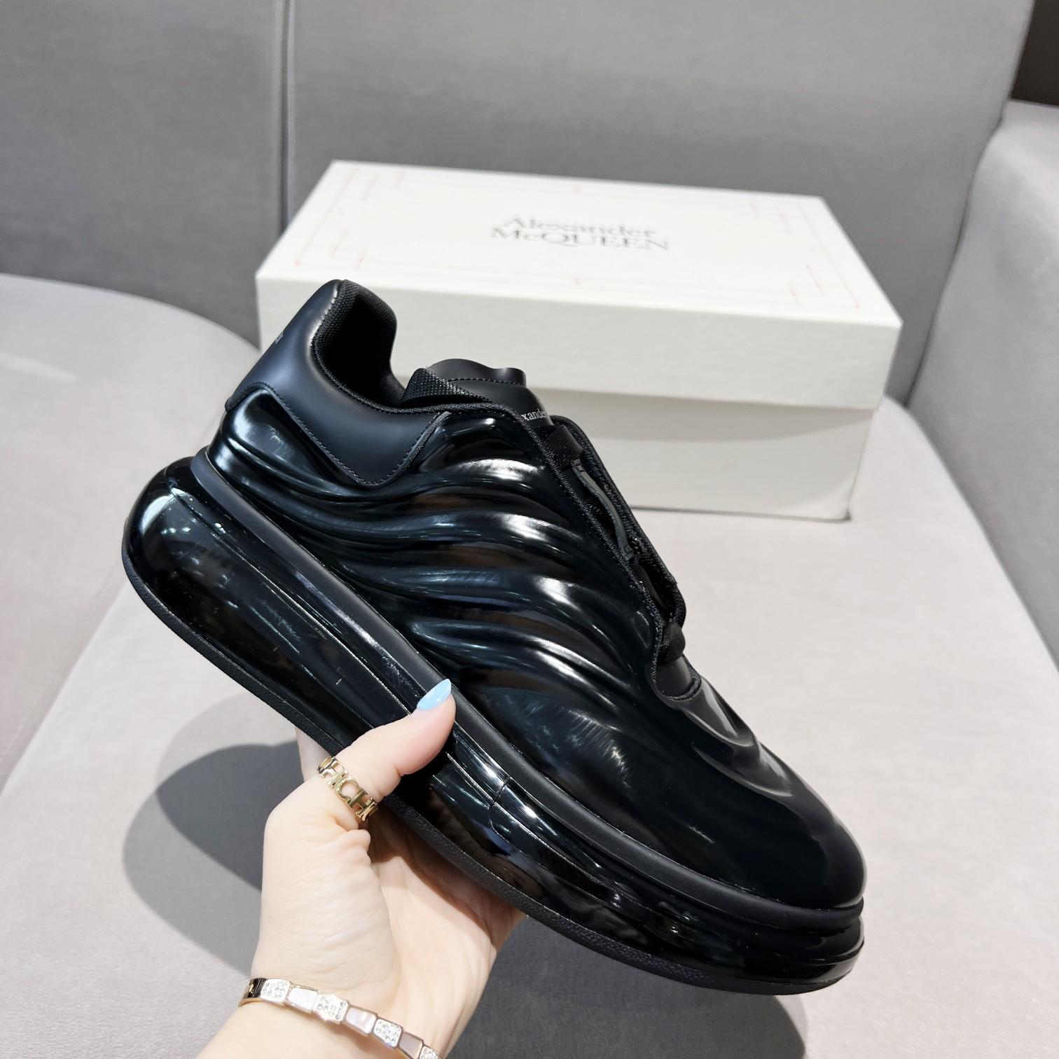 Alexander Mqueen Oversized Sneaker In Black - DopestKickz