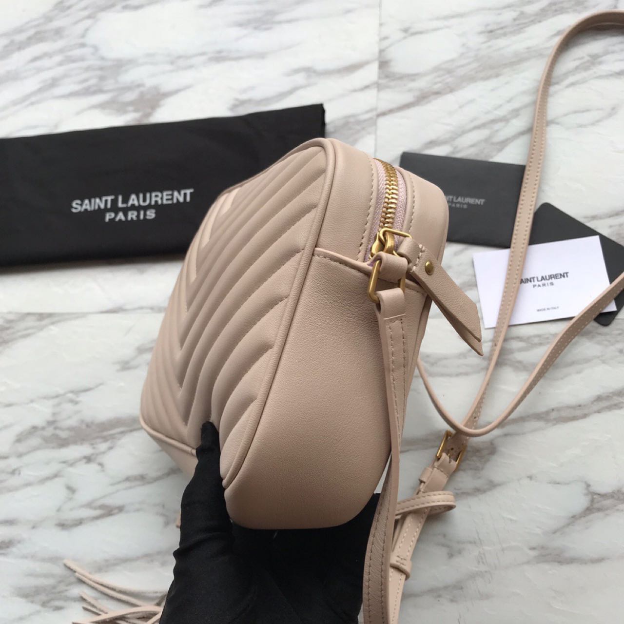 Saint Laurent Lou Camera Bag In Quilted Leather(23-16-6 cm) - DopestKickz