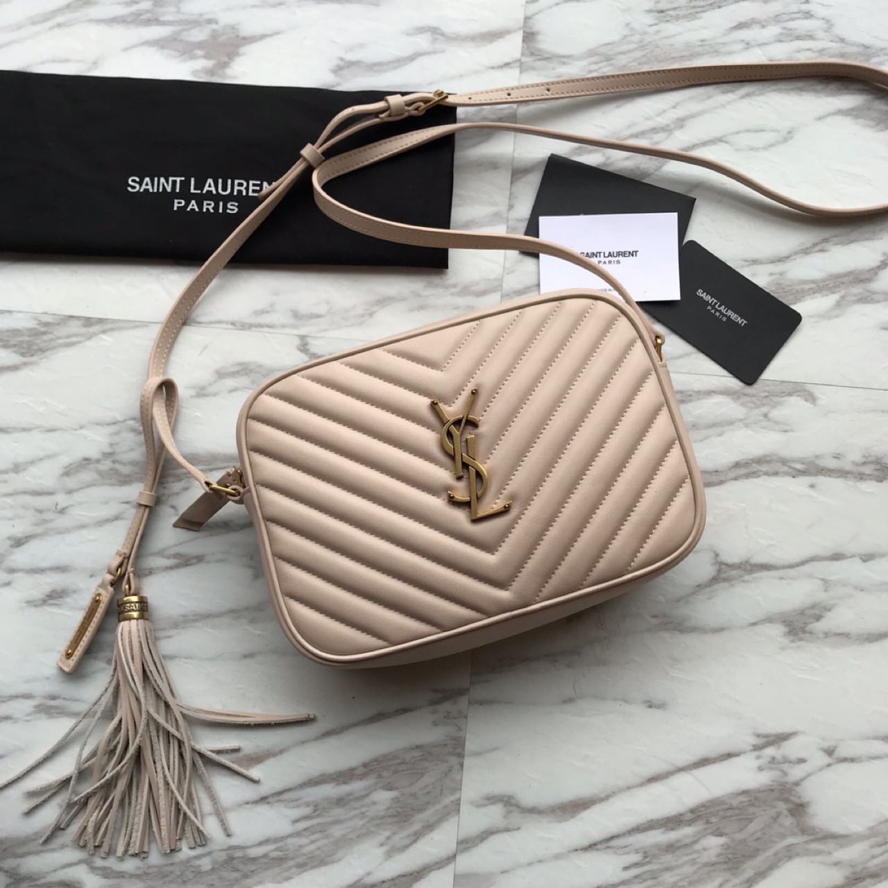 Saint Laurent Lou Camera Bag In Quilted Leather(23-16-6 cm) - DopestKickz