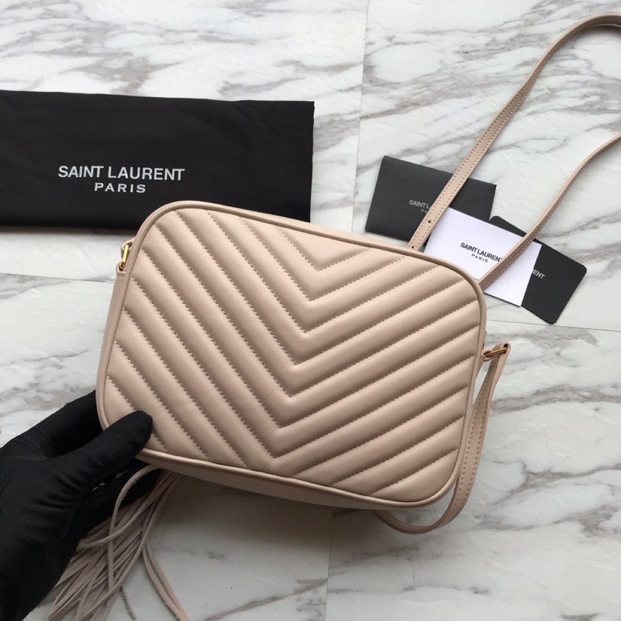 Saint Laurent Lou Camera Bag In Quilted Leather(23-16-6 cm) - DopestKickz