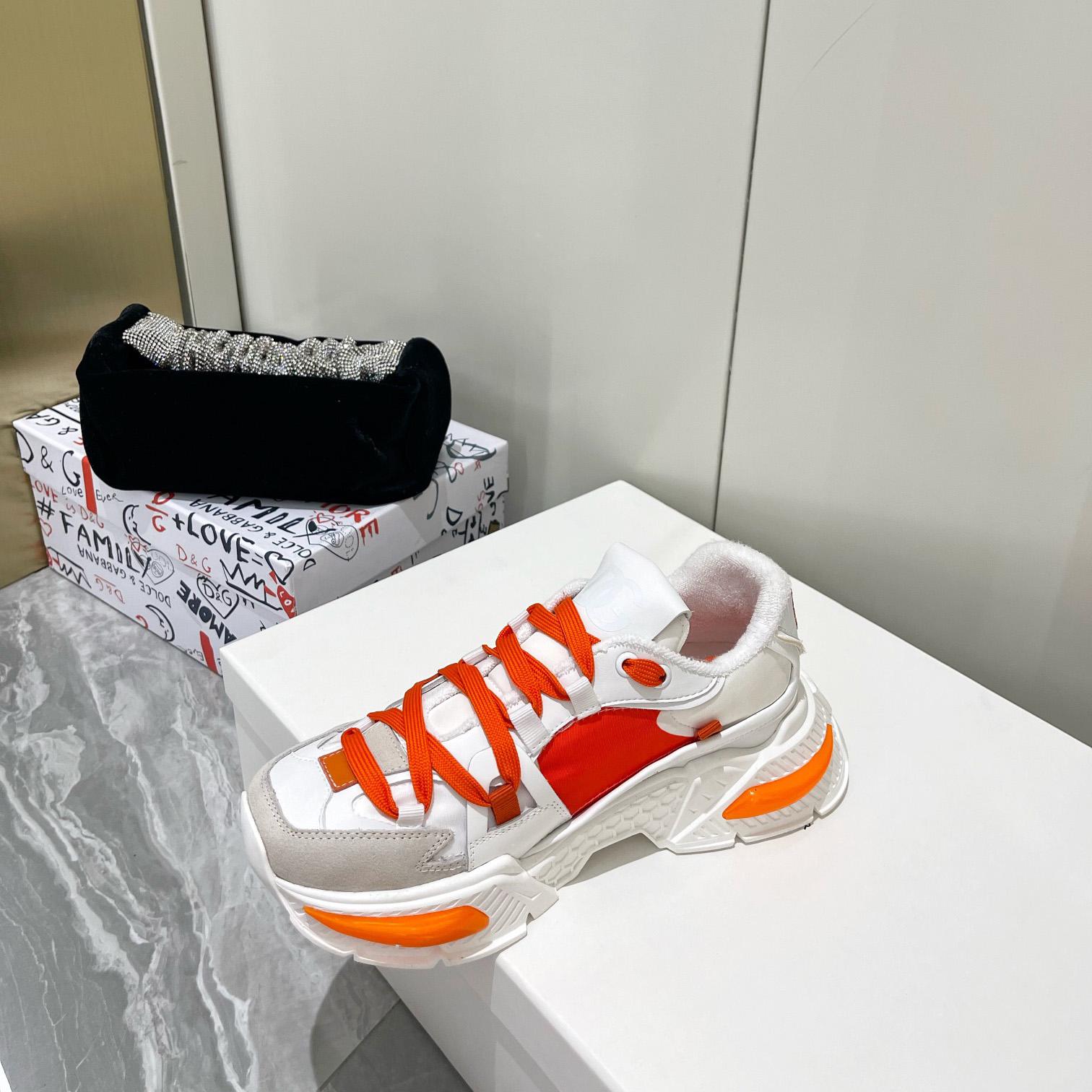 Dolce & Gabbana Mixed-Material Airmaster Sneakers - DopestKickz