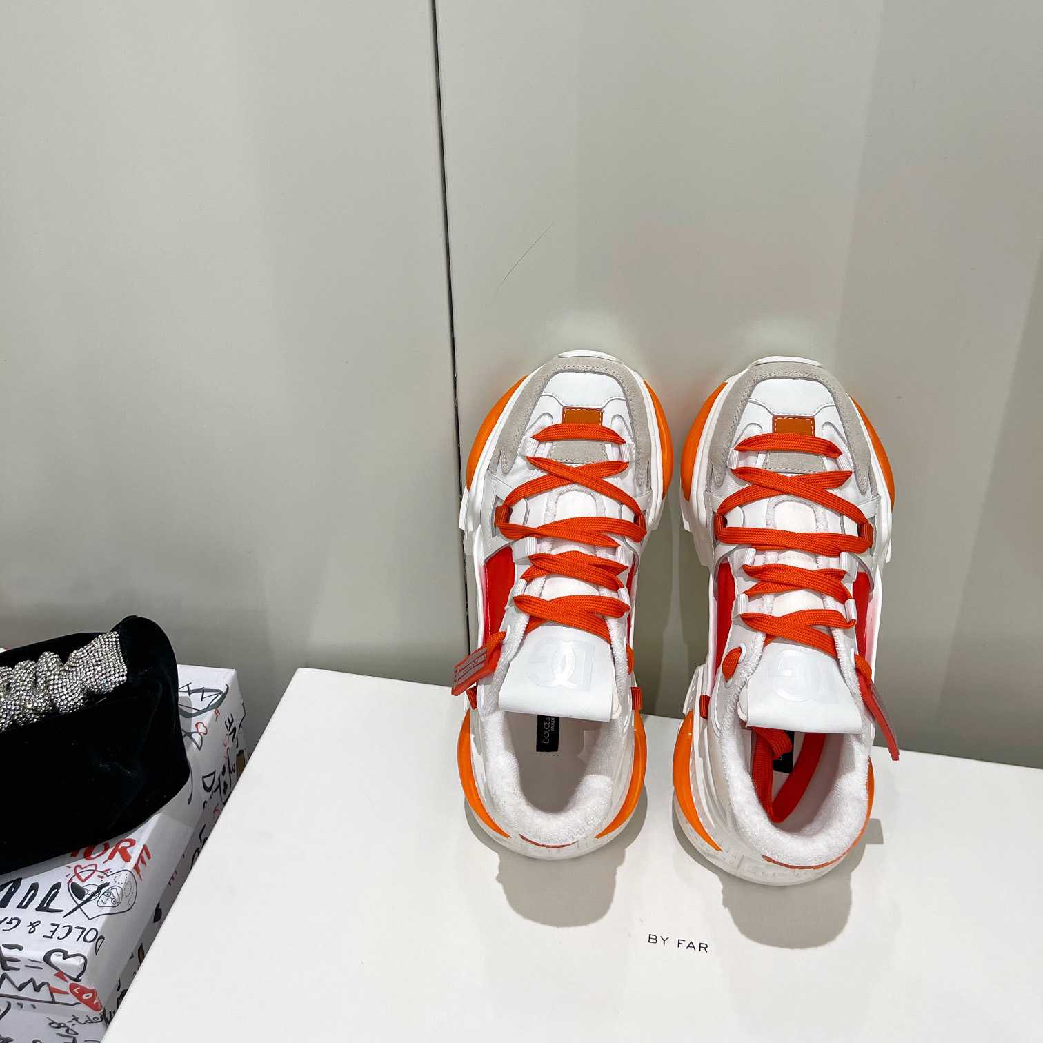 Dolce & Gabbana Mixed-Material Airmaster Sneakers - DopestKickz