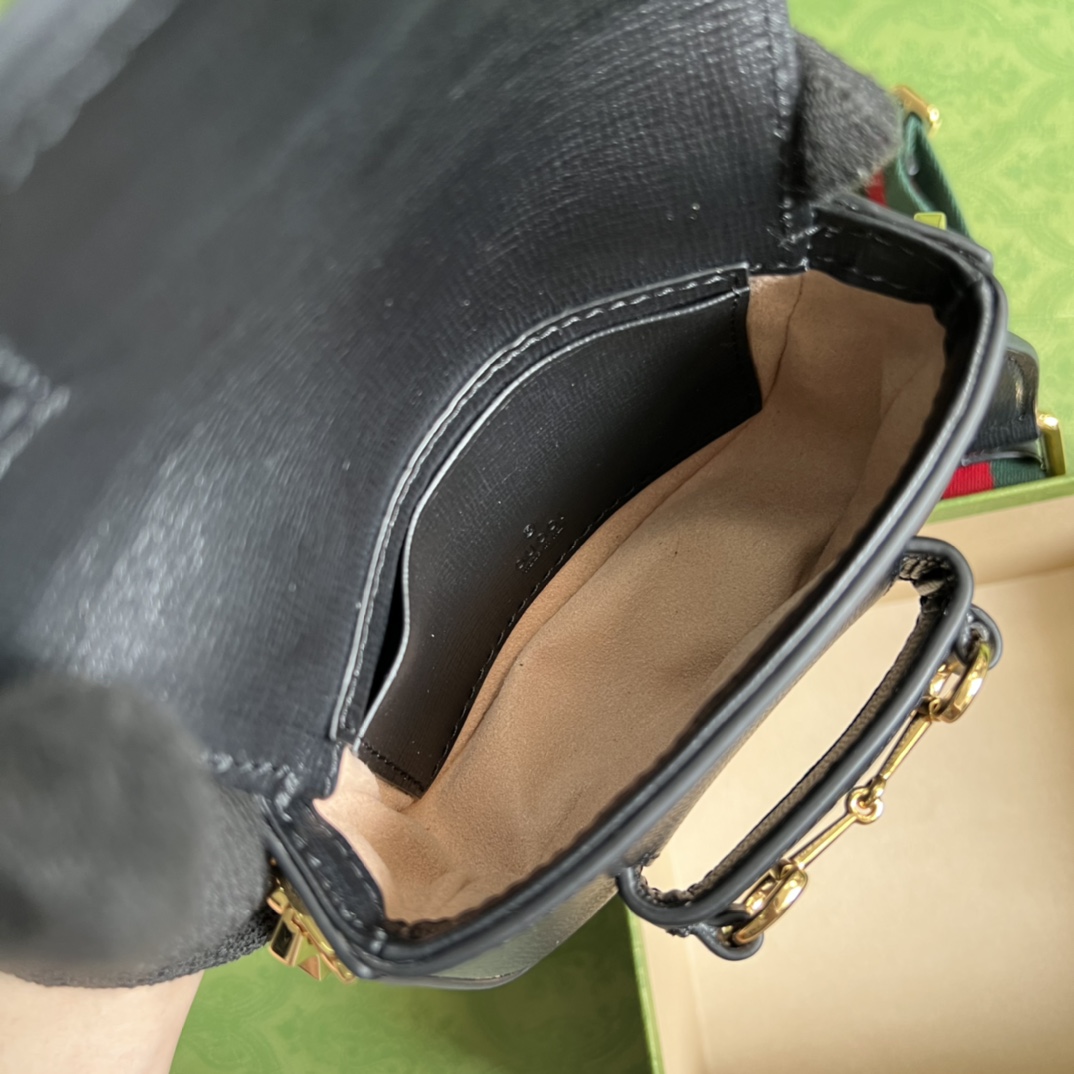 Gucci Horsebit 1955 Strap Wallet(12-9-4cm) - DopestKickz