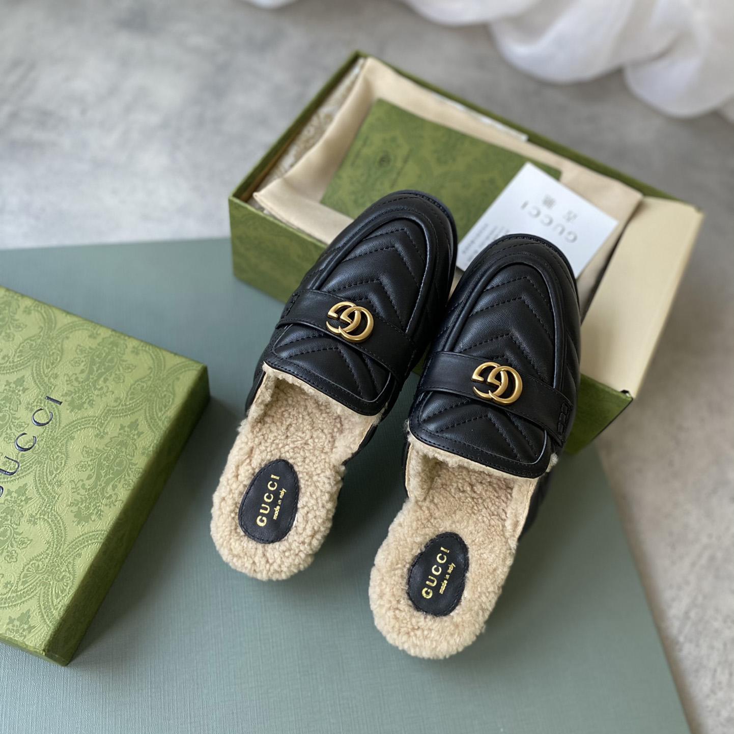Gucci Women's Double G Slippers - DopestKickz