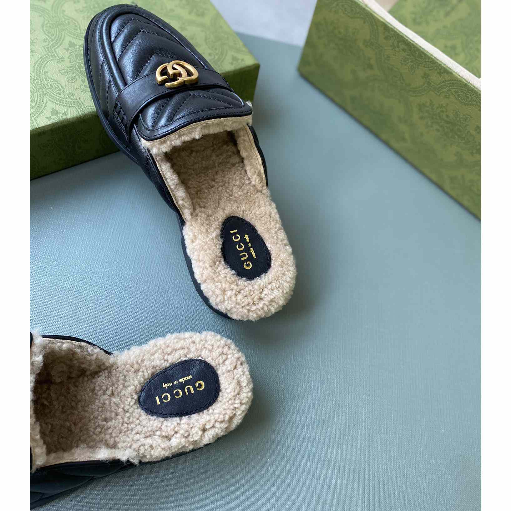 Gucci Women's Double G Slippers - DopestKickz