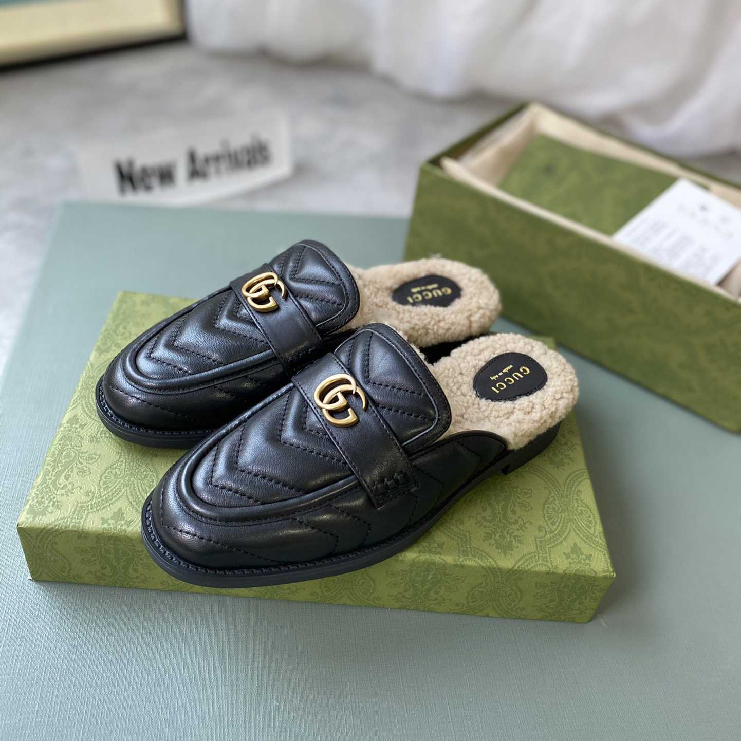 Gucci Women's Double G Slippers - DopestKickz