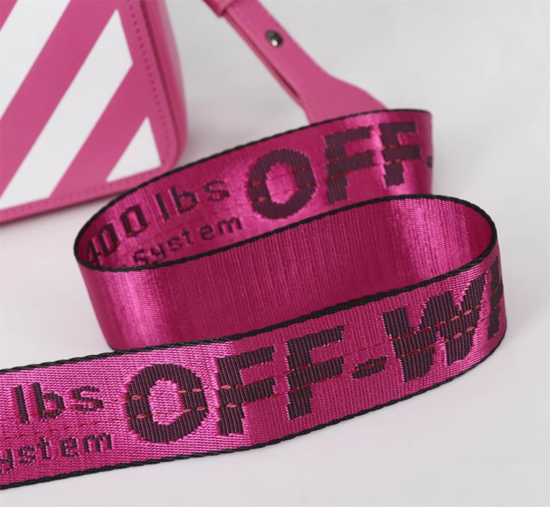 Off white Women’s Cowhide Twill Single Shoulder Messenger Bag Sling Bag - DopestKickz