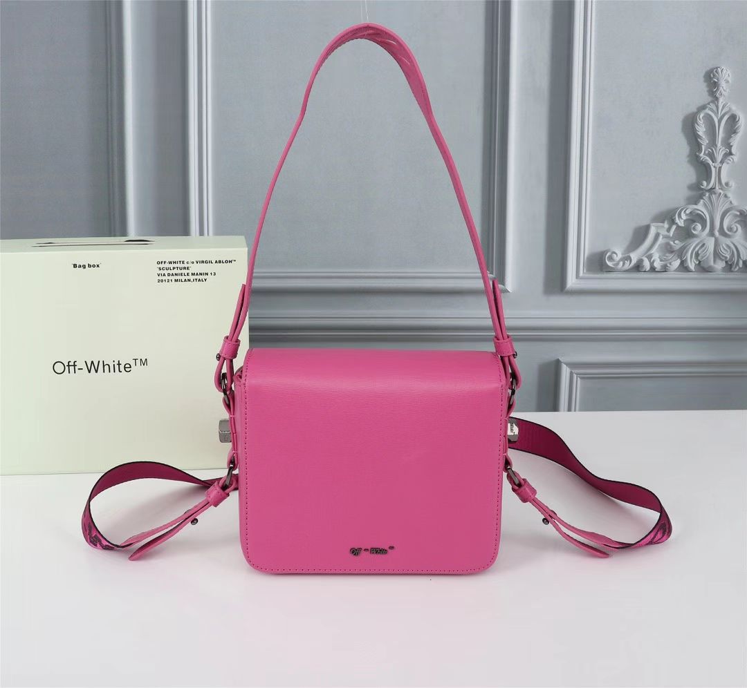 Off white Women’s Cowhide Twill Single Shoulder Messenger Bag Sling Bag - DopestKickz