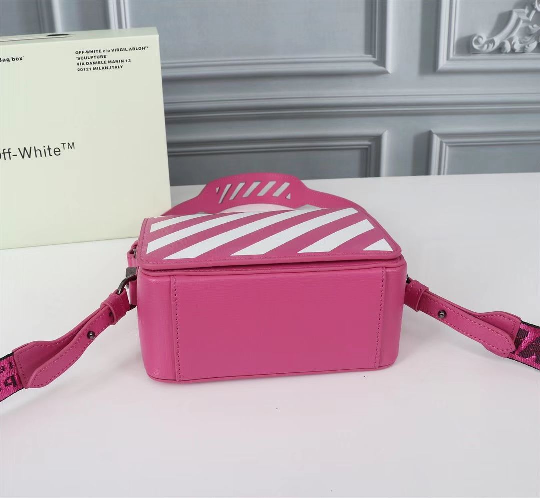 Off white Women’s Cowhide Twill Single Shoulder Messenger Bag Sling Bag - DopestKickz