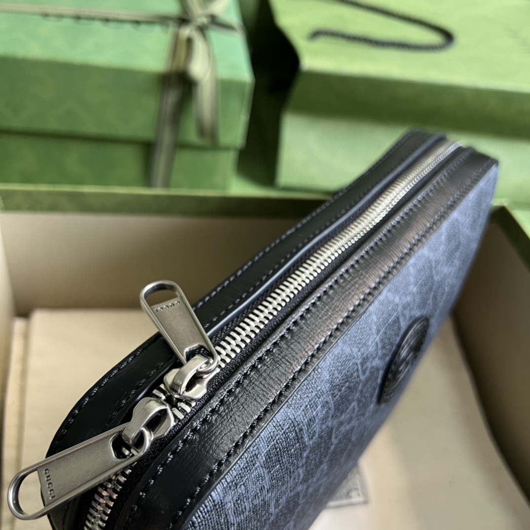 Gucci Shoulder Bag With Interlocking G(24.5-16-4.5cm) - DopestKickz