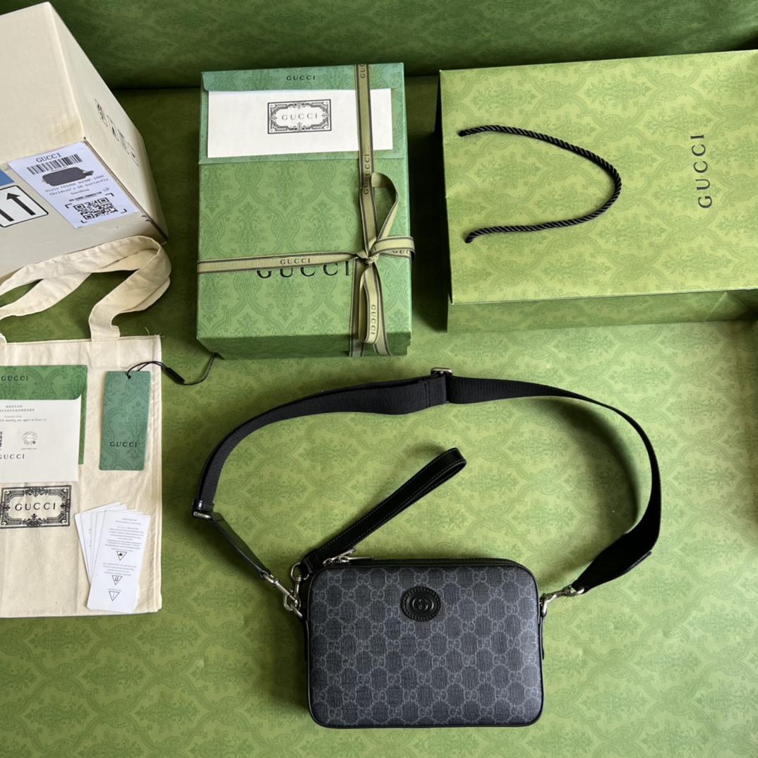 Gucci Shoulder Bag With Interlocking G(24.5-16-4.5cm) - DopestKickz