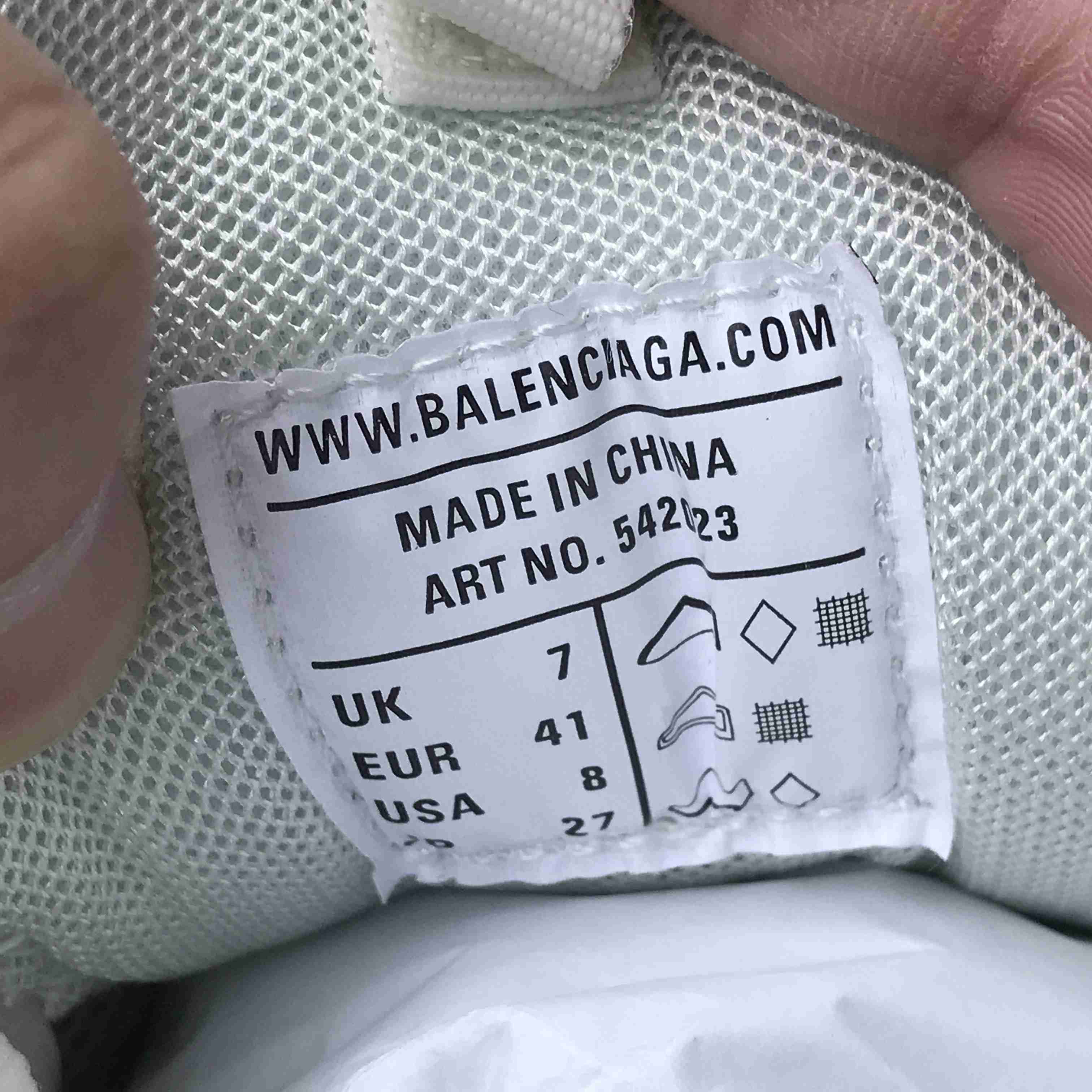 Balenciaga Track Sneaker In Off-White And Dark Grey Mesh And Nylon - DopestKickz